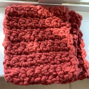 3 pack of rust colored hand crocheted mug rugs